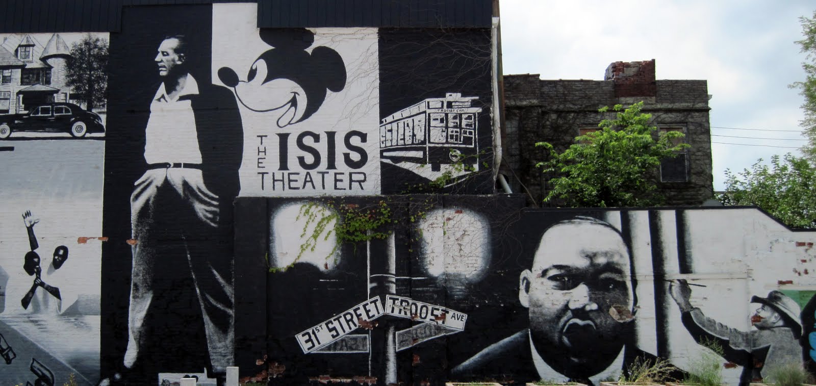 I Smell Paint Graffiti and Street Art First Mural On Troost Kansas